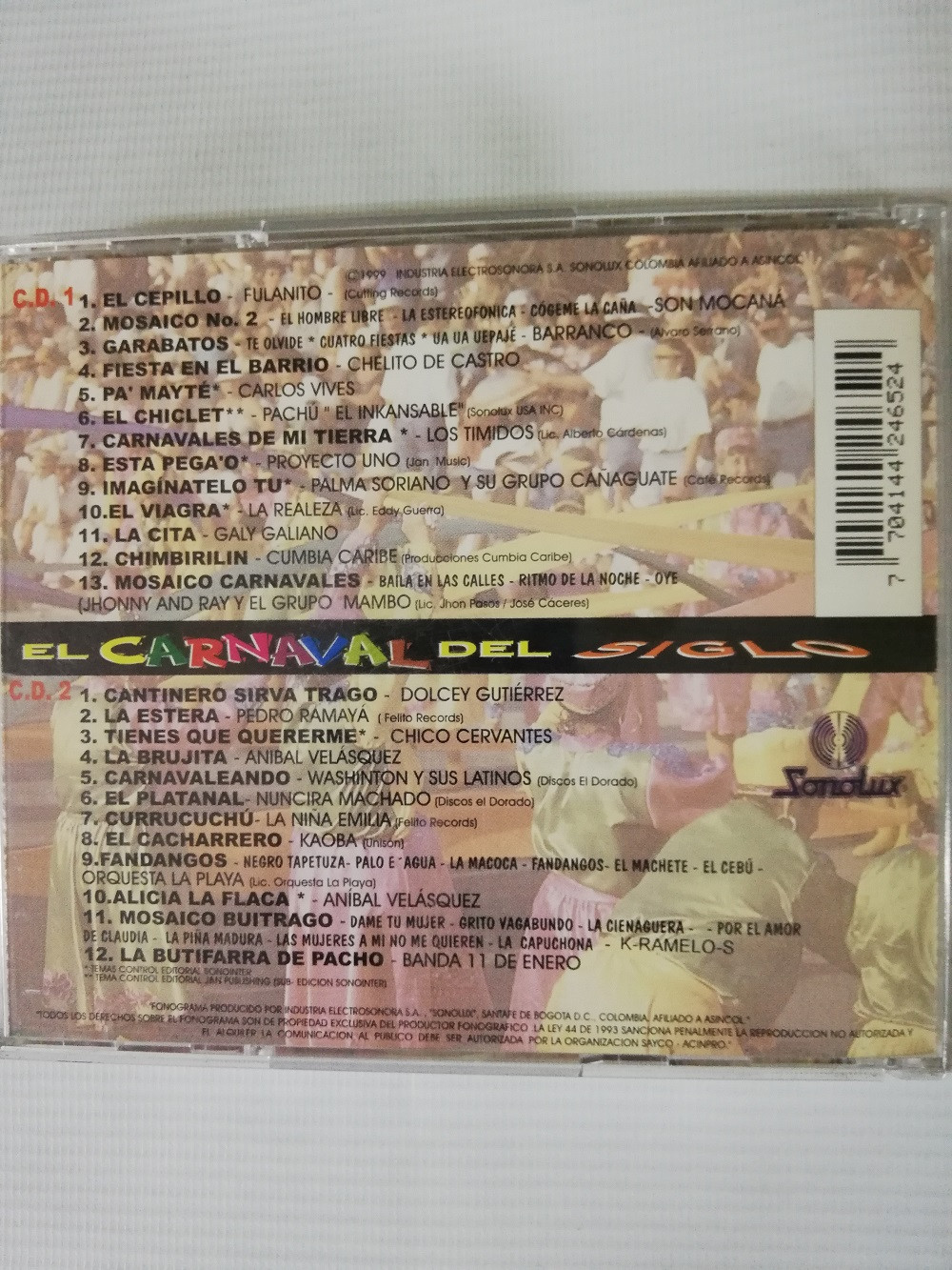 Imagen CD X 2 EL CARNAVAL DEL SIGLO - 25 EXITOS 2