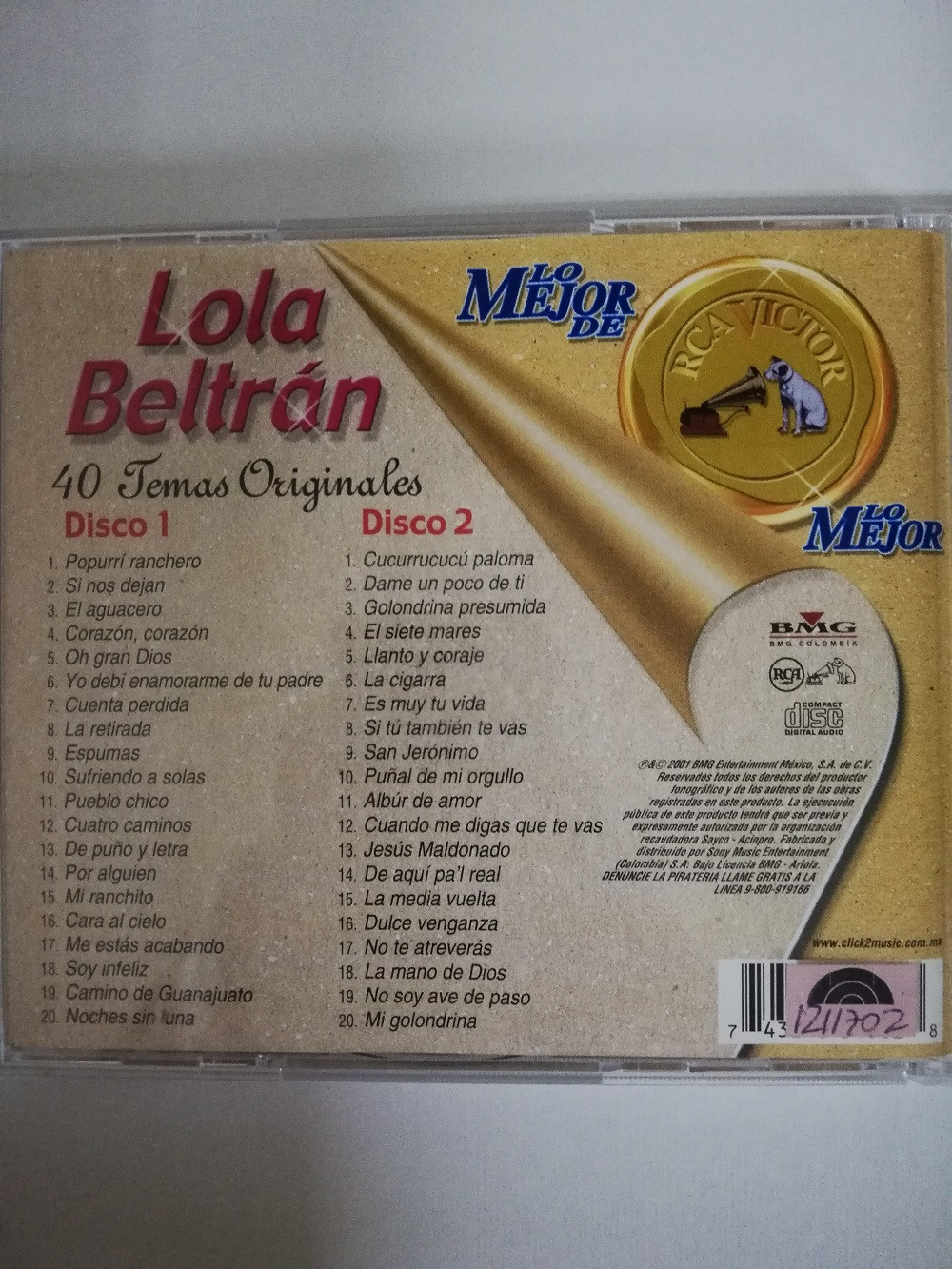 Imagen CD X 2 LOLA BELTRÁN - LO MEJOR DE LO MEJOR 2