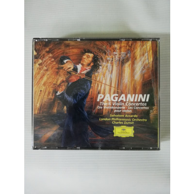 ImagenCD X 3 NICOLÓ PAGANINI - SALVATORE ACCARDO VIOLIN CHARLES DUTOIT THE 6 VIOLIN CONCERTOS