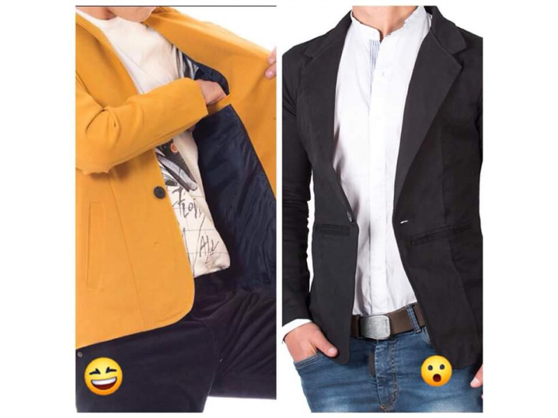 Chaqueta Blazer Para Hombre Elegante Con Coderas