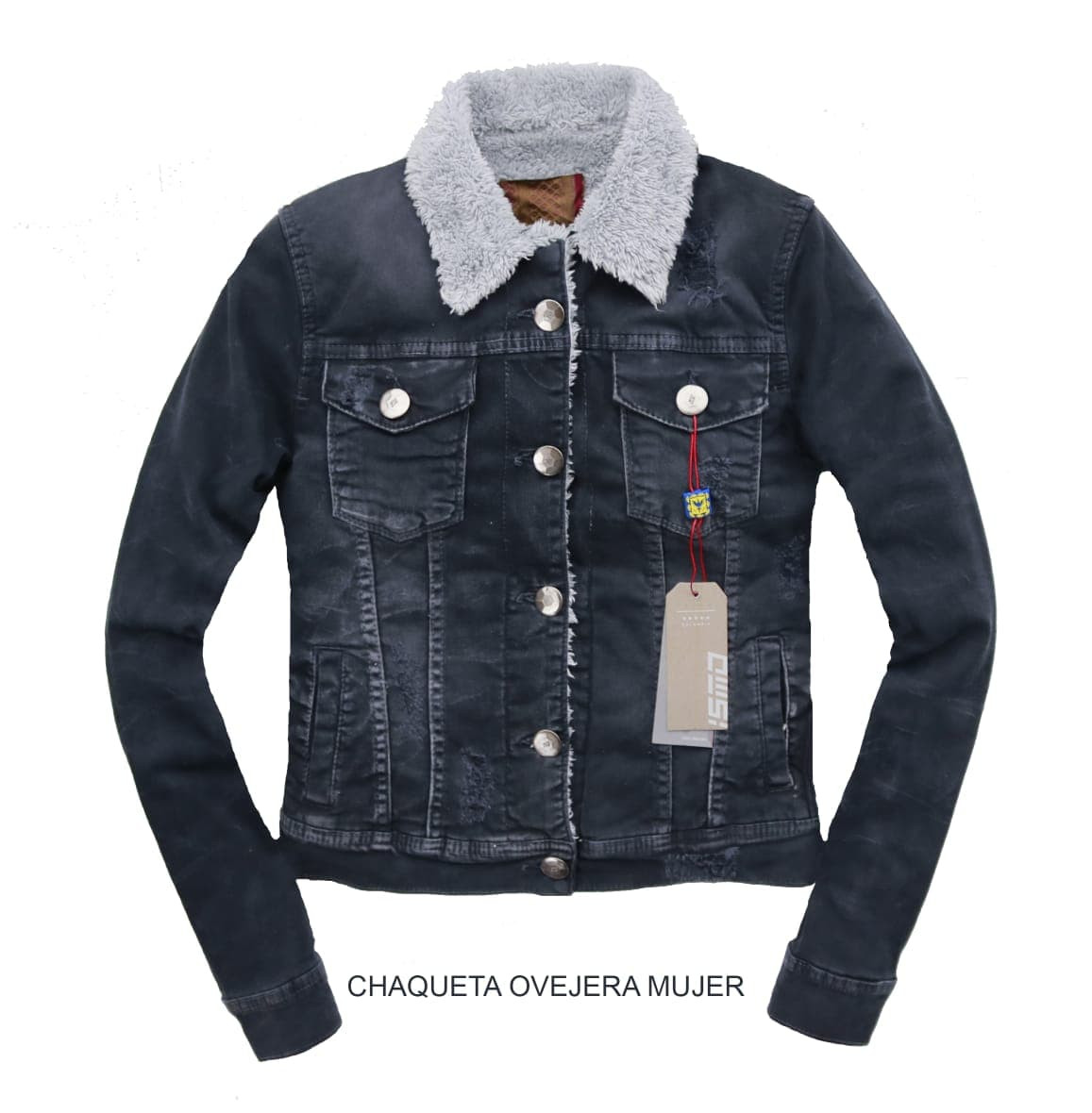 Chaqueta de discount jean ovejera mujer