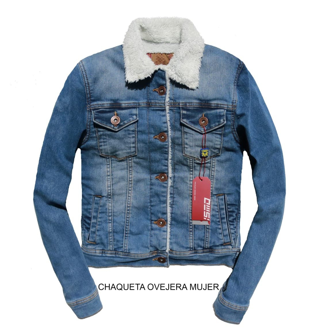 Chaqueta jean ovejera online mujer