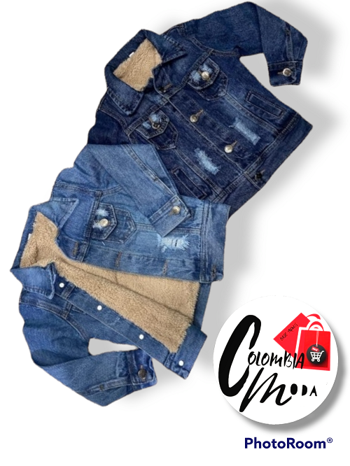 ImagenChaqueta jeans ovejera de niño T87A