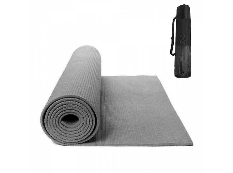 Imagen Colchoneta Yoga Mat Pilates Tapete Gimnasio de 5 MM K6 (Incluye bolso)  (color gris)  2