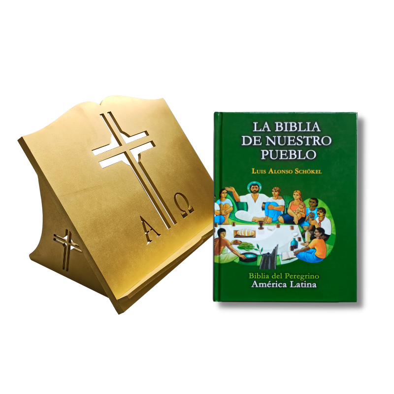 Atril con la<em> Biblia de San Luis</em>