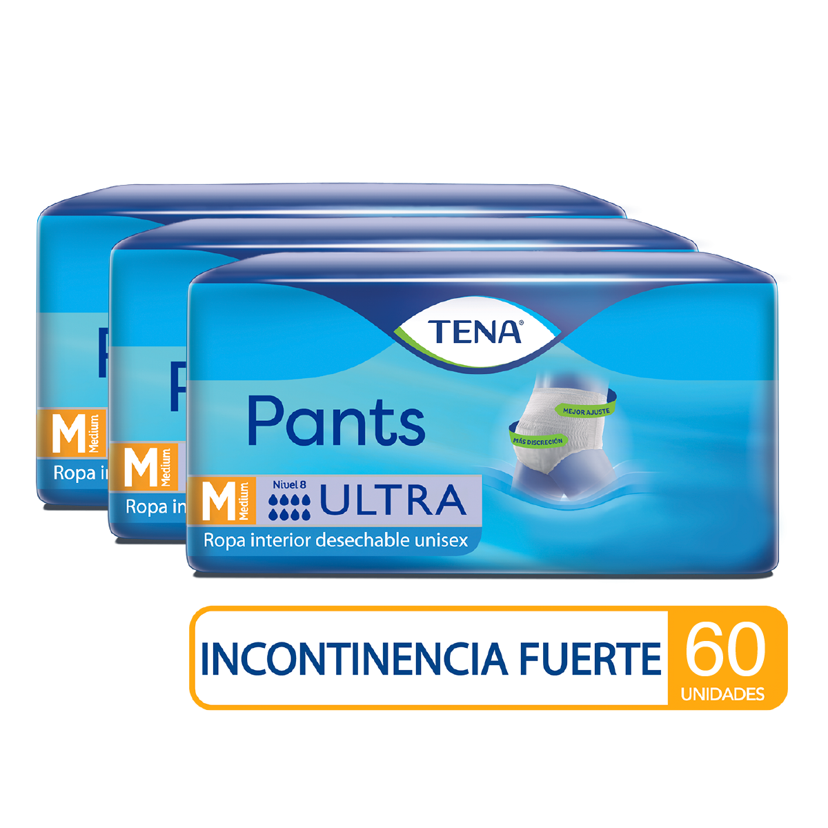 Imagen Combo Ropa interior absorbente TENA Pants Ultra M x 60 Und