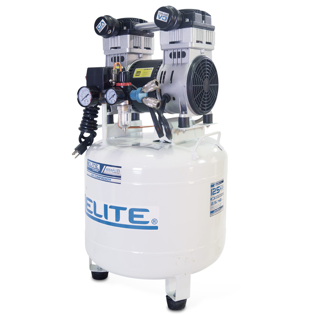 Imagen Compresor de aire médico de 2,5 hp y 42 litros CA2542D Elite