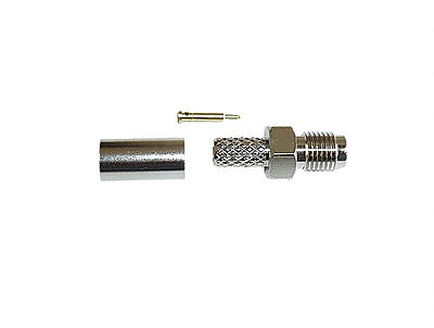Imagen Conector SMA Hembra Pin macho para Cable RG58 Ponchar 1