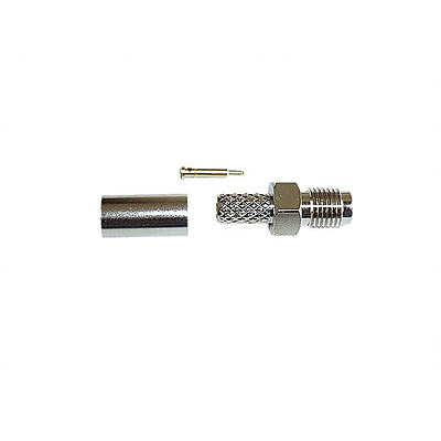 ImagenConector SMA Hembra Pin macho para Cable RG58 Ponchar