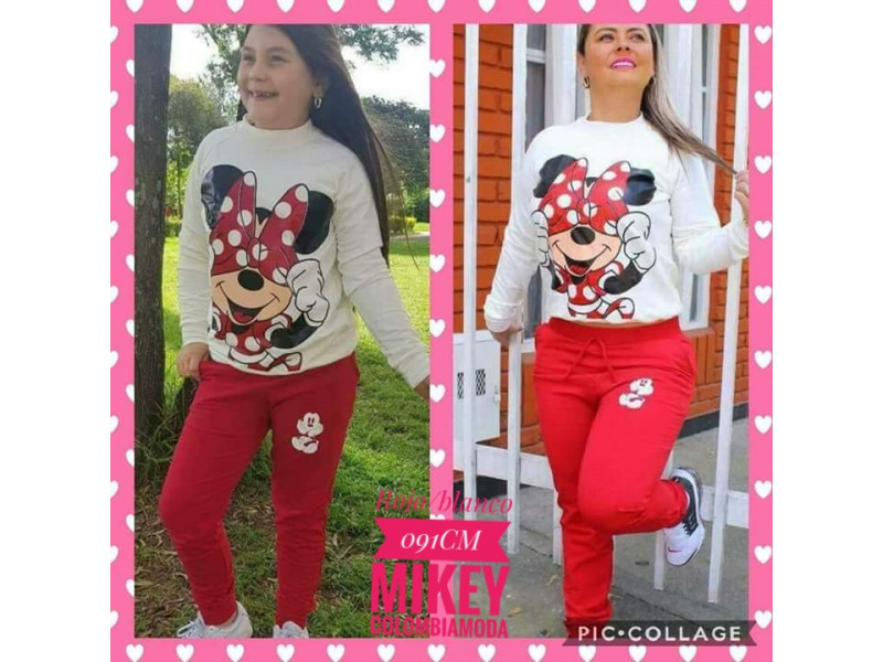 Conjunto sudadera DUO mama e hija mikey 091CM Colombiamoda basic