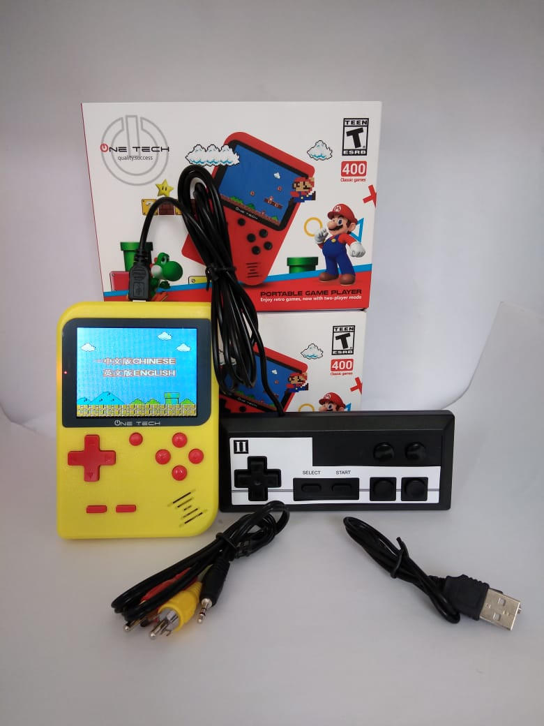 Consola Tipo Game Boy Retro Portátil 400 Juegos Con Control + Consola tipo  nintendo: BS-0204 Logística Ortiz Col