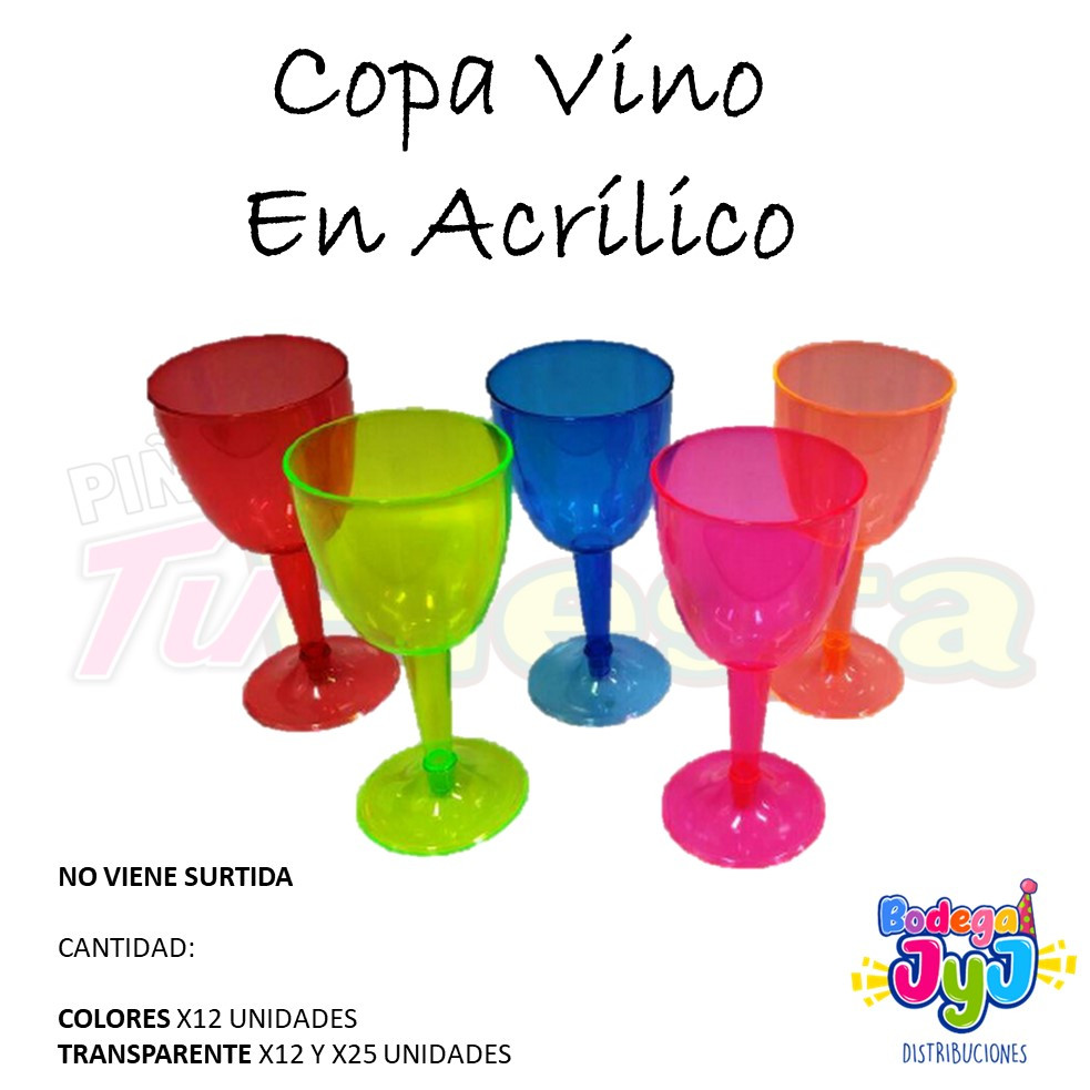Imagen Copa Vino En Acrílico  1