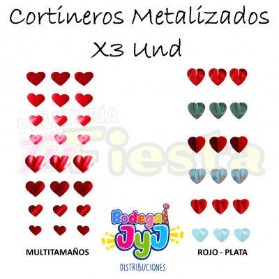 ImagenCortineros De Corazón x3 