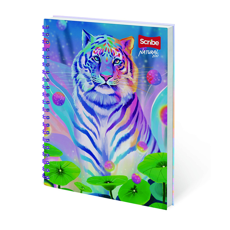 Imagen Cuaderno argollado pasta dura grande Mix 5 materias Natural Zoo 10