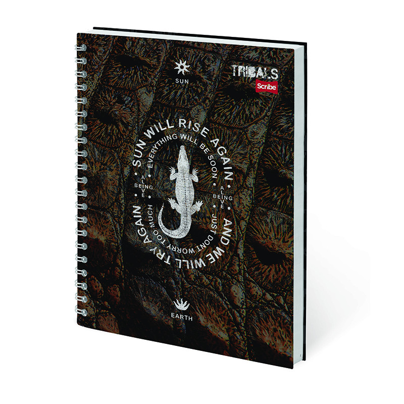 Imagen Cuaderno argollado pasta dura grande Mix 5 materias Tribals 10