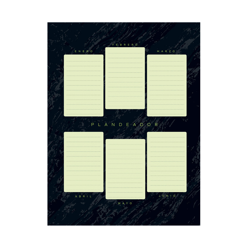 Imagen Cuaderno argollado pasta dura mediano 5 materias mixto InBlack 3