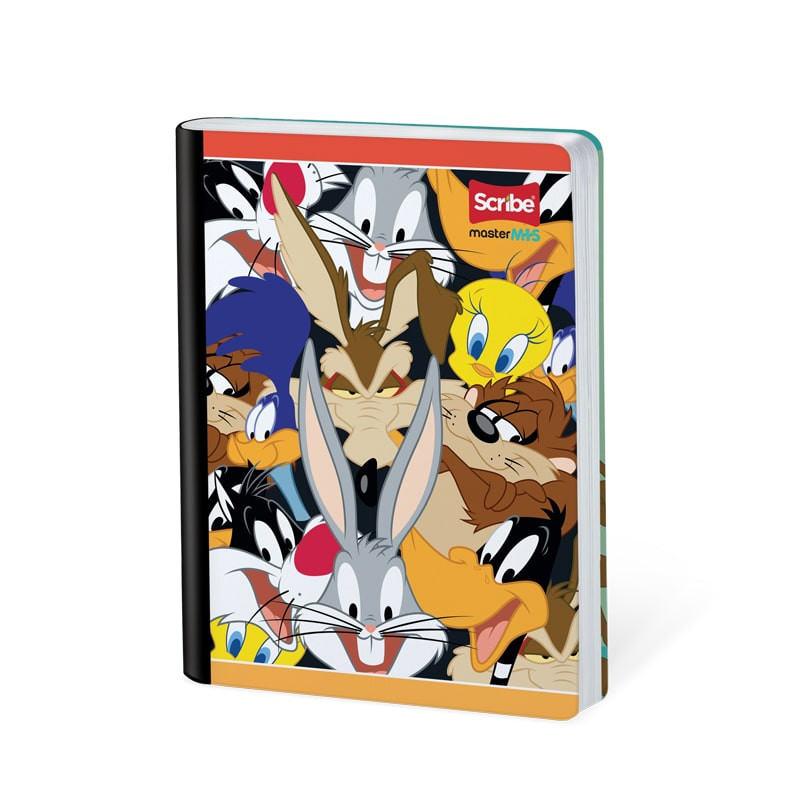 Imagen Cuaderno cosido 100h cuadros Looney Tunes 8