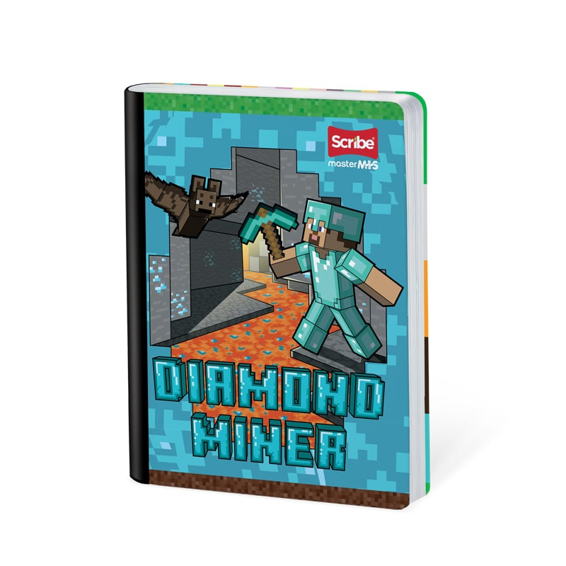 Imagen Cuaderno cosido 100h cuadros Minecraft 9