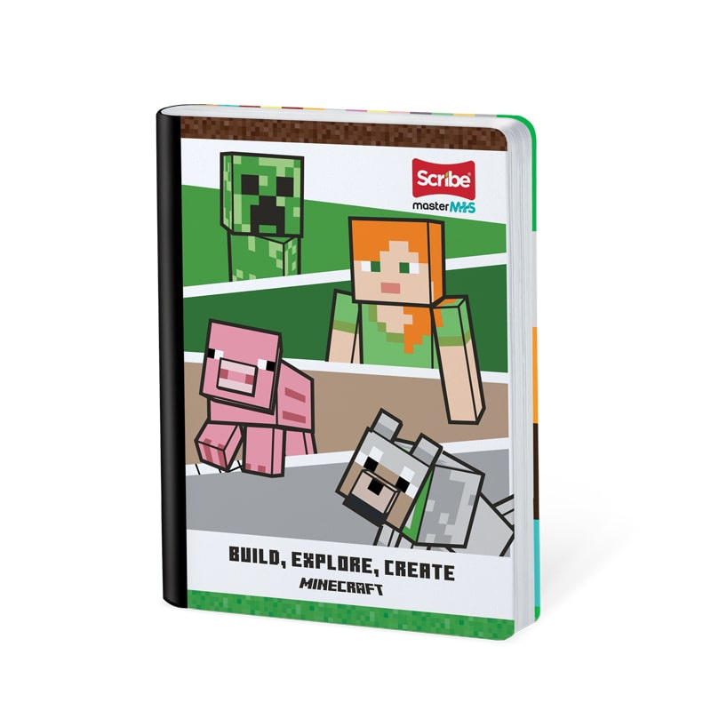 Imagen Cuaderno cosido 100h cuadros Minecraft 3