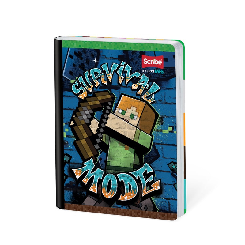 Imagen Cuaderno cosido 100h cuadros Minecraft 4