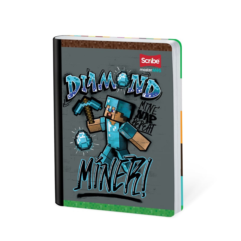 Imagen Cuaderno cosido 100h cuadros Minecraft 5