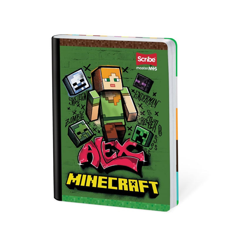 Imagen Cuaderno cosido 100h cuadros Minecraft 6