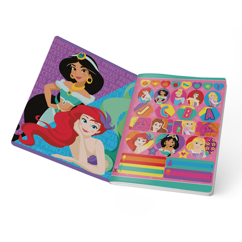 Imagen Cuaderno cosido 100h cuadros Princesas 2