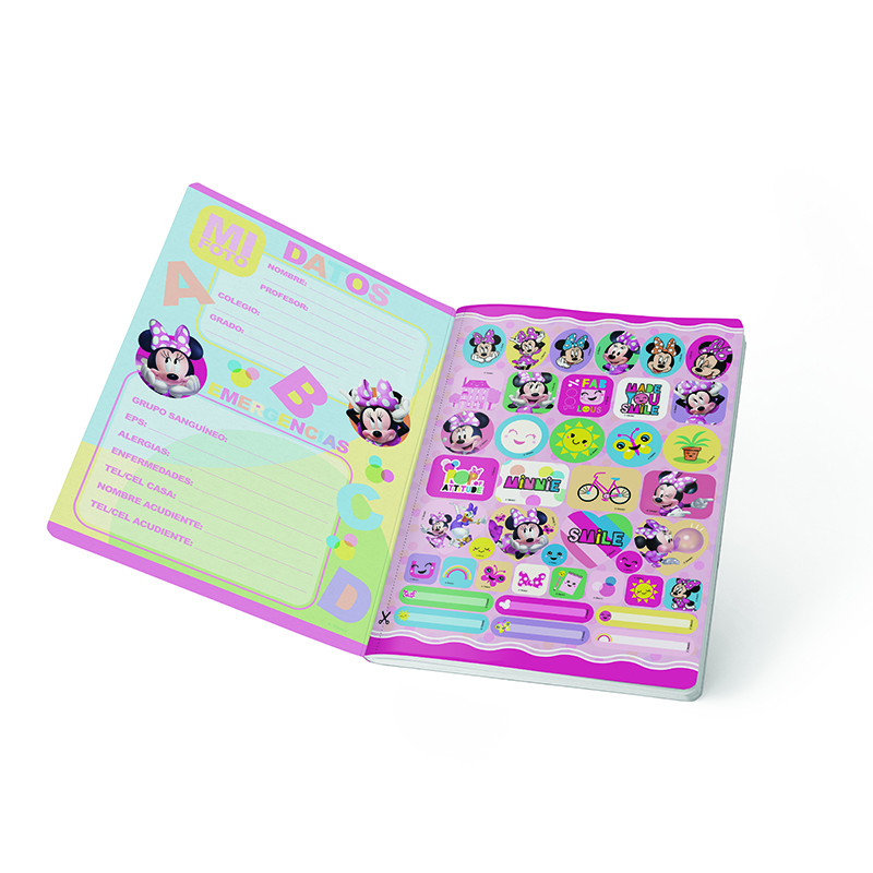 Imagen Cuaderno cosido 100h cubitos Minnie 2