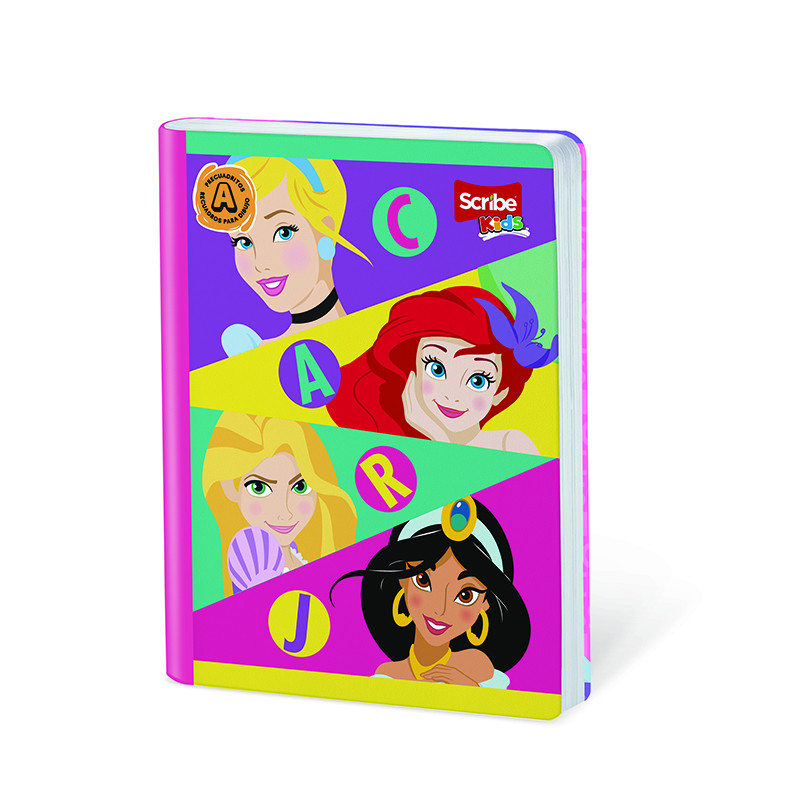 Imagen Cuaderno cosido 100h cubitos Princesas 8