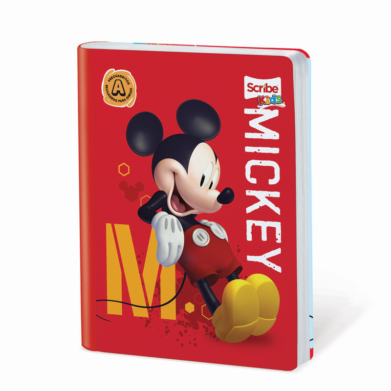 Imagen Cuaderno cosido 100h precuadritos Mickey-Spiderman 4