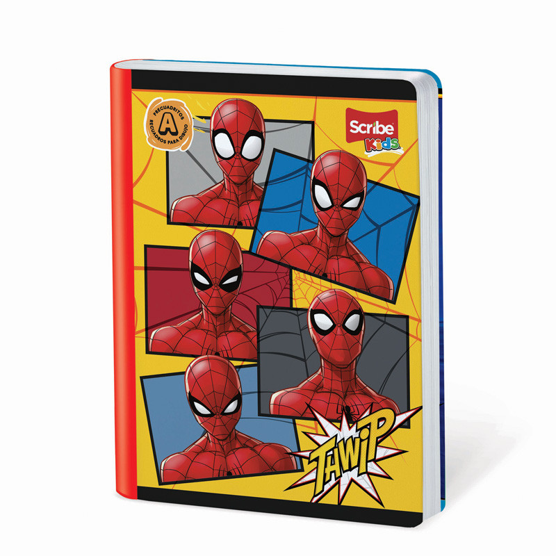 Imagen Cuaderno cosido 100h precuadritos Mickey-Spiderman 5