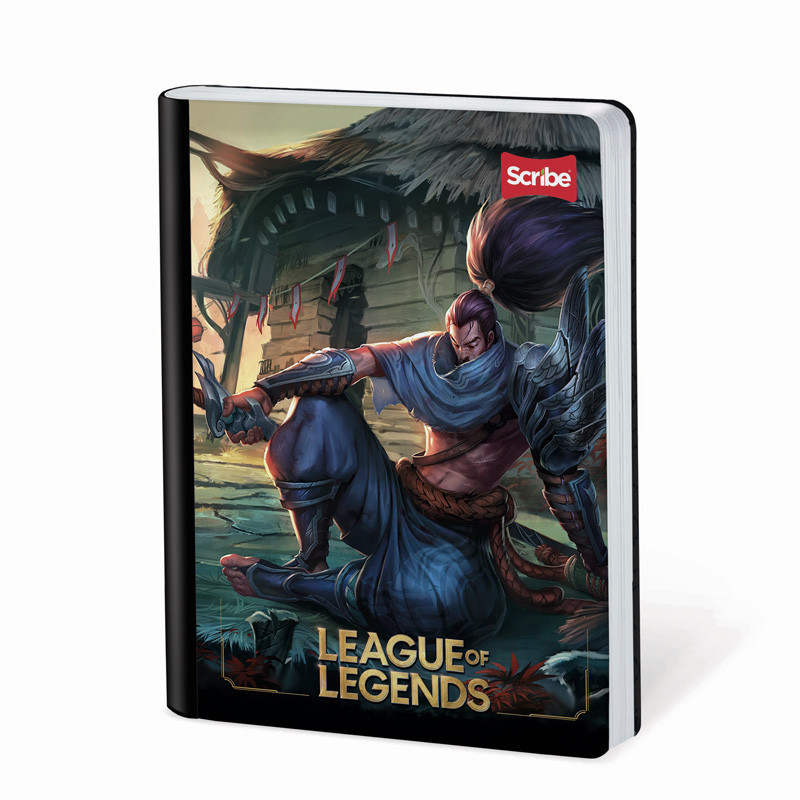 Imagen Cuaderno cosido 100h rayas League of legends 1