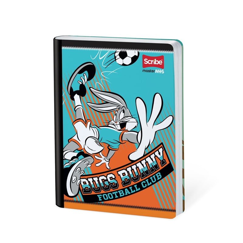 Imagen Cuaderno cosido 100h rayas Looney Tunes 3