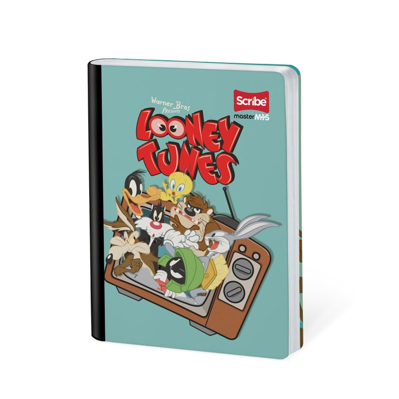 Imagen Cuaderno cosido 100h rayas Looney Tunes 6