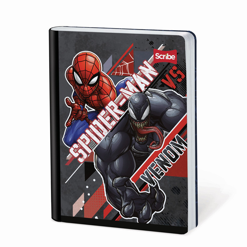 Imagen Cuaderno cosido 100h rayas Spiderman Max 4