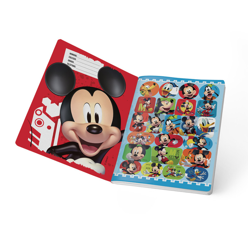 Imagen Cuaderno cosido 100h rayitas Casa de Mickey 2