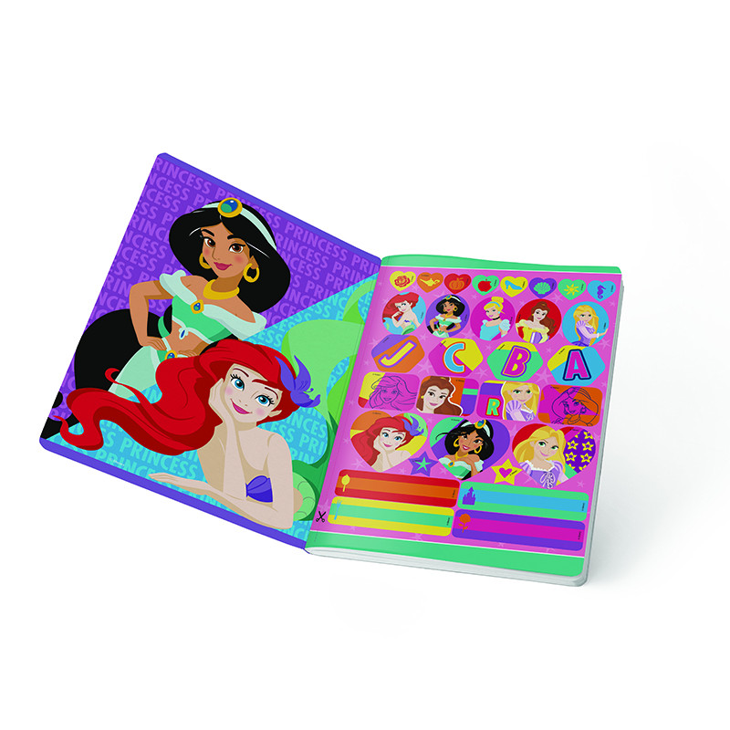 Imagen Cuaderno cosido 100h rayitas Princesas 2