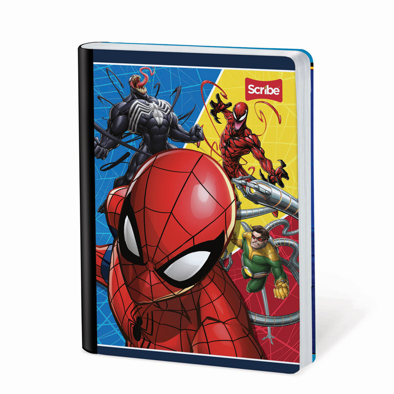 Imagen Cuaderno cosido 100h rayitas Spiderman 3