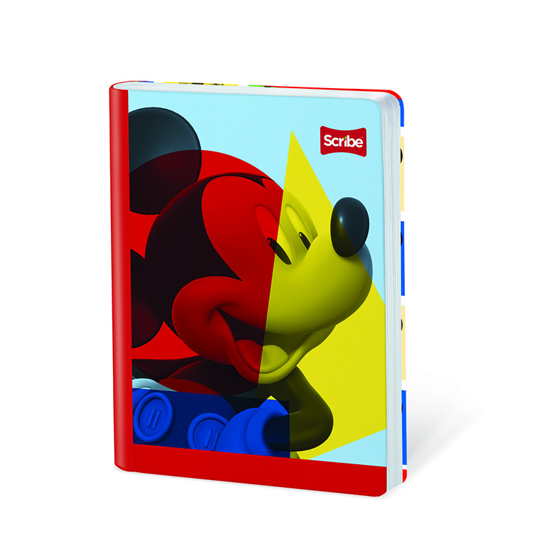 Imagen Cuaderno cosido 50h cuadros Mickey