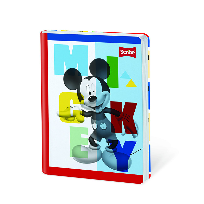 Imagen Cuaderno cosido 50h cuadros Mickey 3