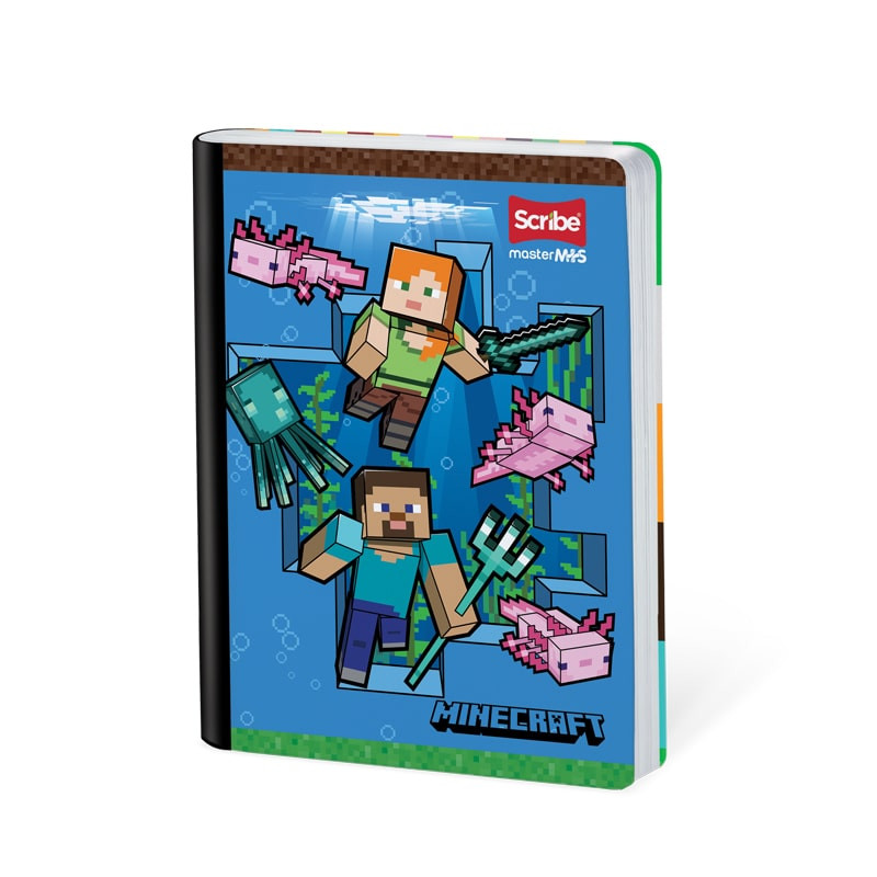 ImagenCuaderno cosido 50h cuadros Minecraft