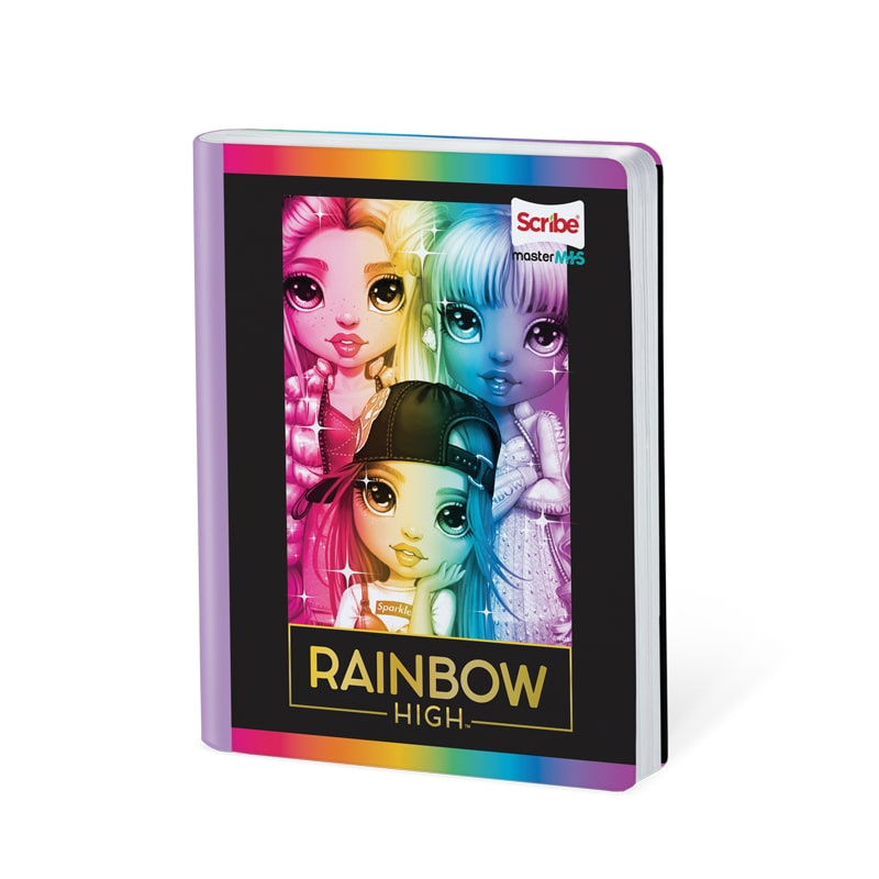 ImagenCuaderno cosido 50h cuadros Rainbow