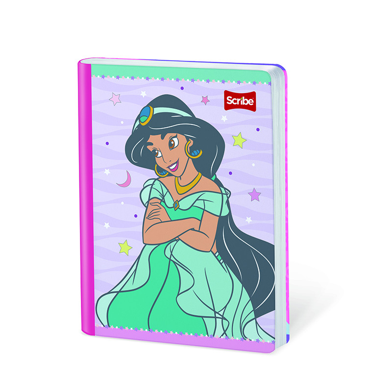 Imagen Cuaderno cosido 50h rayas Princesas 1
