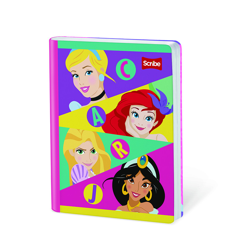 Imagen Cuaderno cosido 50h rayas Princesas 9