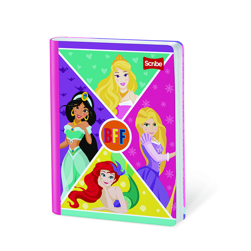 Imagen Cuaderno cosido 50h rayas Princesas 7