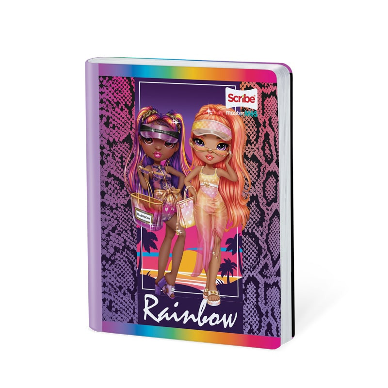 Imagen Cuaderno cosido 50h rayas Rainbow 1