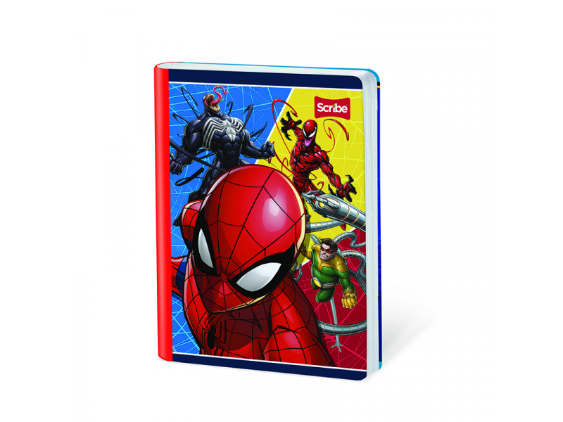 Cuaderno cosido grande 100h cuadros Spiderman: C30212943 Scribe | Útiles  escolares y productos de oficina al mejor precio