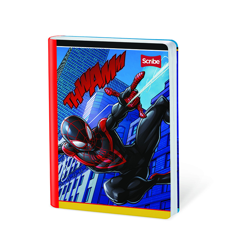 Imagen Cuaderno cosido grande 100h cuadros Spiderman 8