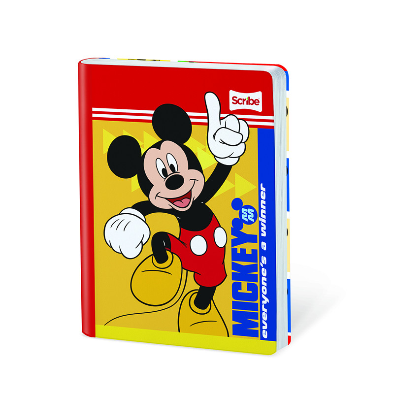 Imagen Cuaderno cosido grande 100h rayas Mickey 9