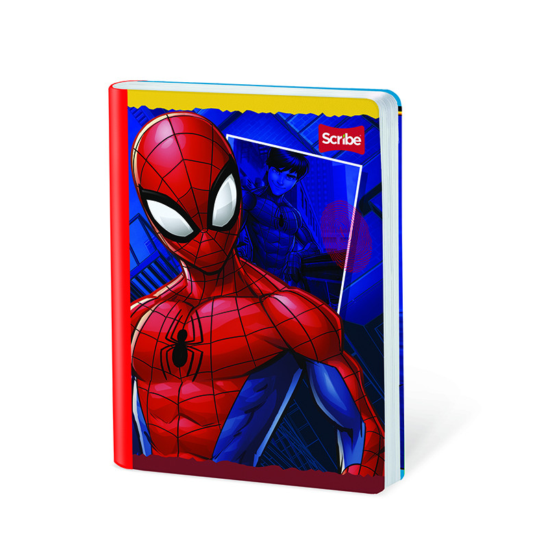 Imagen Cuaderno cosido grande 100h  rayas Spiderman 7